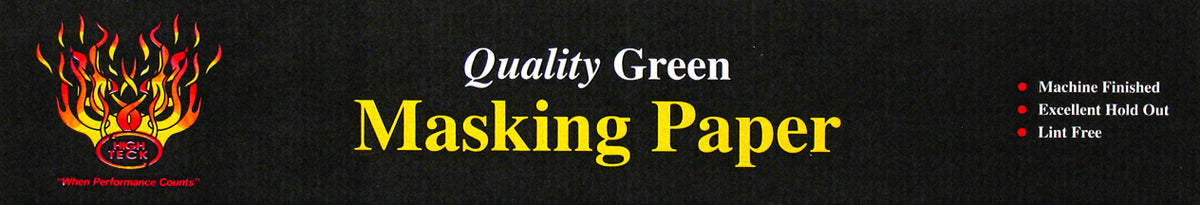 HIGH TECK AUTOMOTIVE MASKING PAPER (GREEN)