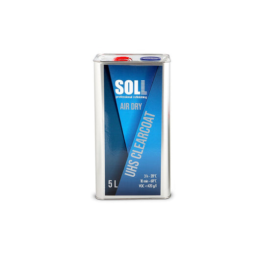 SOL air dry clearcoat container on a white background